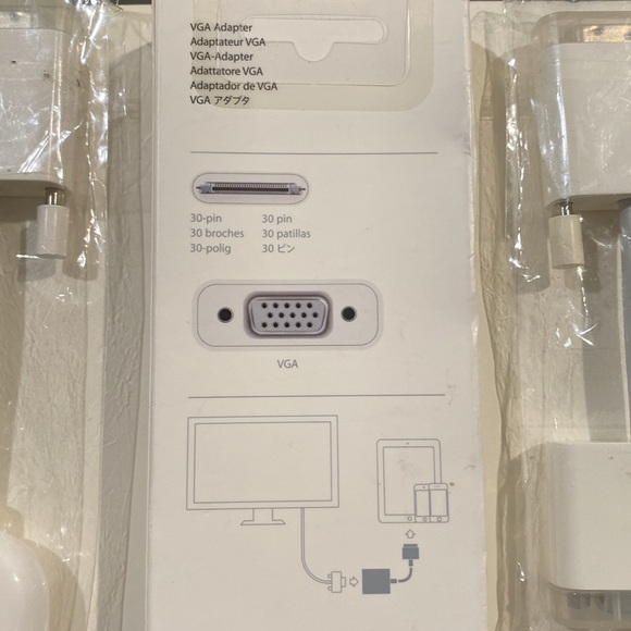 NEW 3x Apple/Mac Products: MC552ZM/B Apple 30-pin, 603-8525 & 603-8471 Adapters - Picture 3 of 13